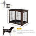 Maison de table de compagnie de cage pour chiens décoratif en bois